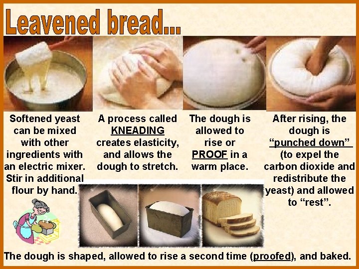 Softened yeast can be mixed with other ingredients with an electric mixer. Stir in