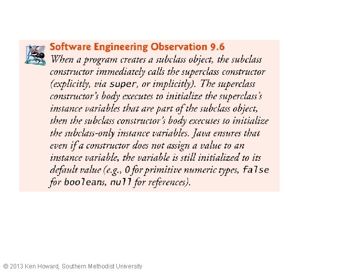 © 2013 Ken Howard, Southern Methodist University 