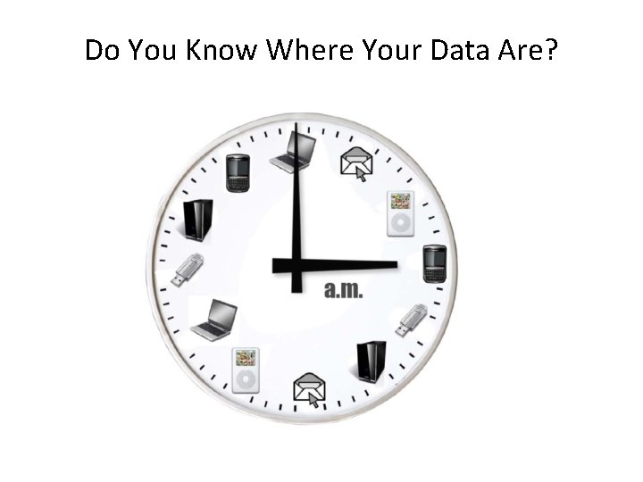 Do You Know Where Your Data Are? 