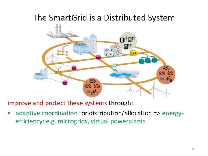 The Smart. Grid is a Distributed System improve and protect these systems through: •