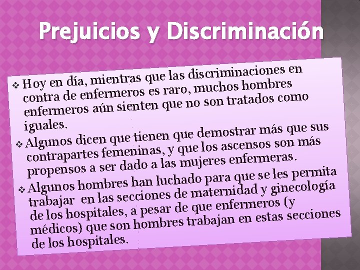 Prejuicios y Discriminación s en e n io c a in im r c