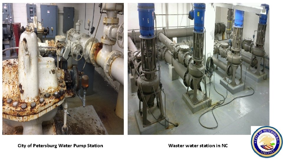 City of Petersburg Water Pump Station Waster water station in NC 