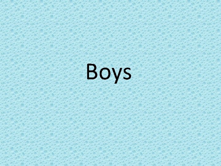 Boys 