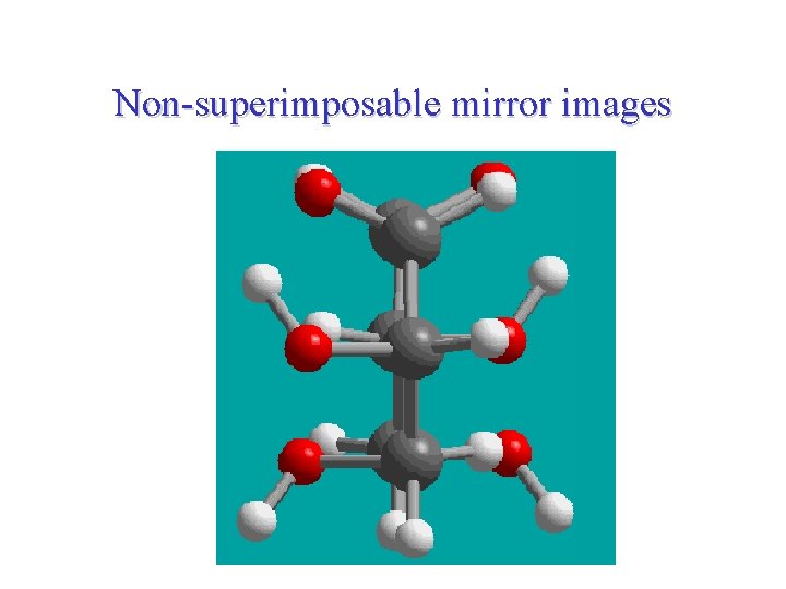 Non-superimposable mirror images 
