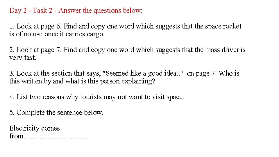 Day 2 - Task 2 - Answer the questions below: 1. Look at page