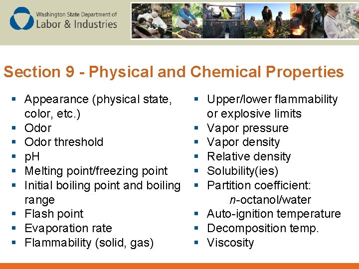 Section 9 - Physical and Chemical Properties § Appearance (physical state, color, etc. )
