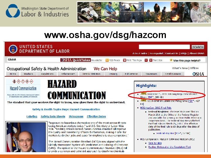 www. osha. gov/dsg/hazcom 
