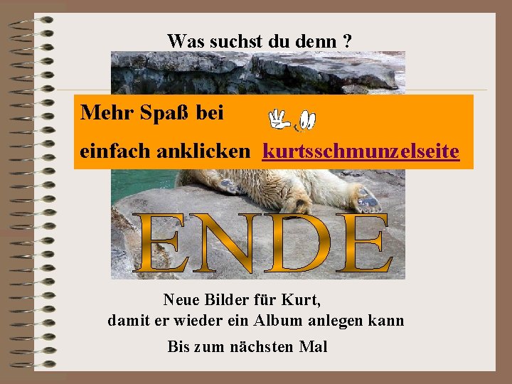 Was suchst du denn ? Mehr Spaß bei einfach anklicken kurtsschmunzelseite Neue Bilder für