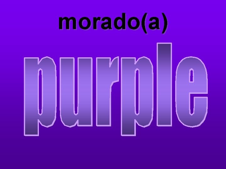 morado(a) 