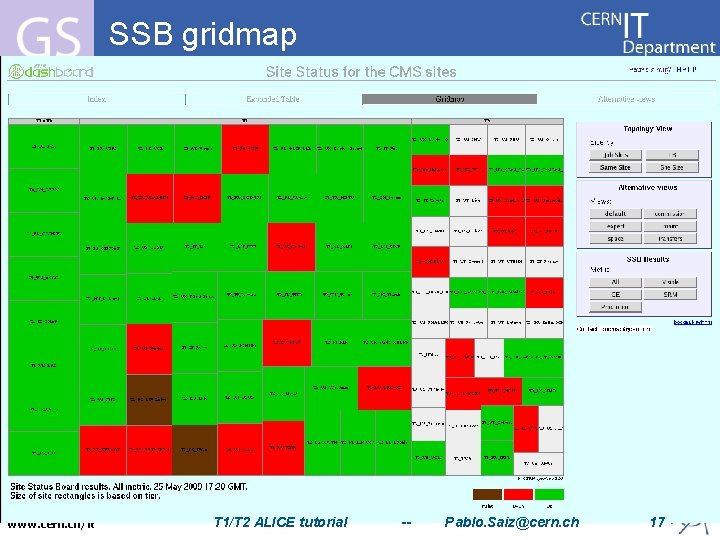 SSB gridmap Internet Services CERN IT Department CH-1211 Genève 23 Switzerland www. cern. ch/it