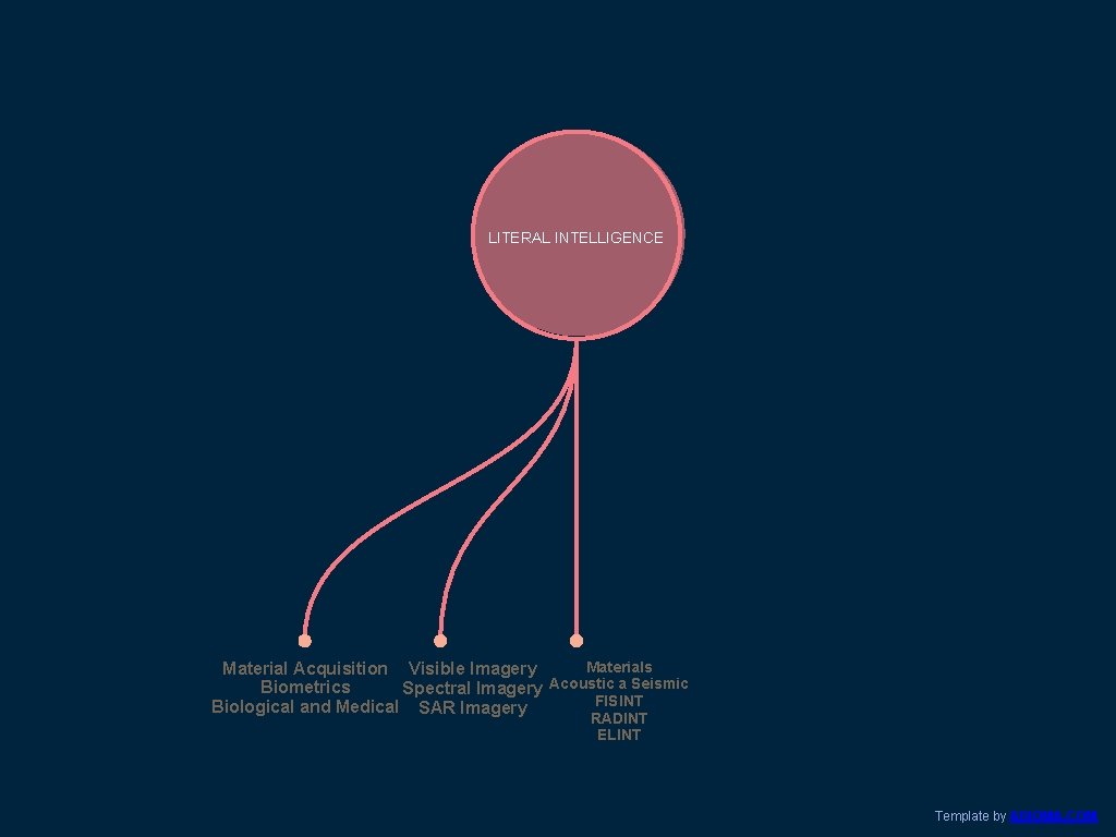 LITERAL INTELLIGENCE Materials Material Acquisition Visible Imagery Biometrics Spectral Imagery Acoustic a Seismic FISINT
