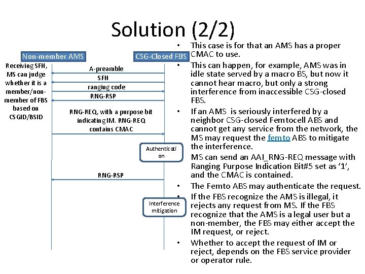 Solution (2/2) This case is for that an AMS has a proper Non-member AMS