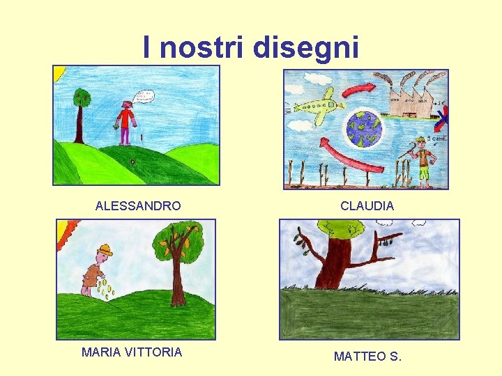 I nostri disegni ALESSANDRO MARIA VITTORIA CLAUDIA MATTEO S. 