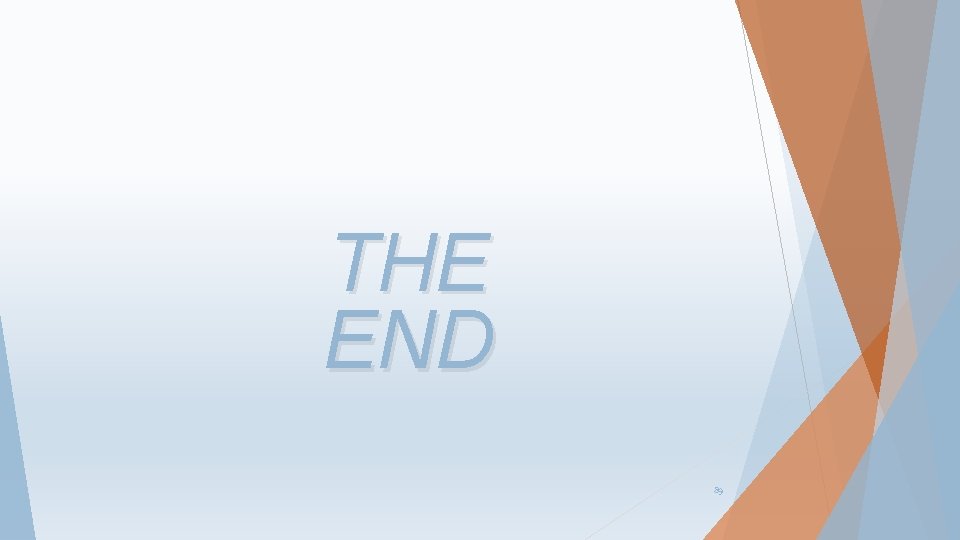 THE END 89 