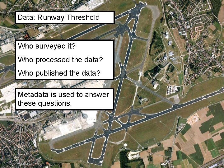 Data: Runway Threshold Who surveyed it? Who processed the data? Who published the data?