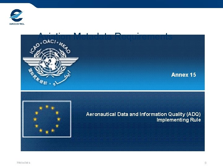 Aviation Metadata Requirements Annex 15 Aeronautical Data and Information Quality (ADQ) Implementing Rule Metadata