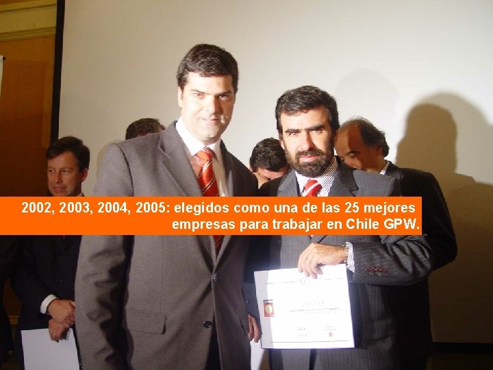 2002, 2003, 2004, 2005: elegidos como una de las 25 mejores empresas para trabajar