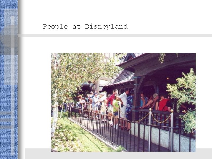 People at Disneyland 