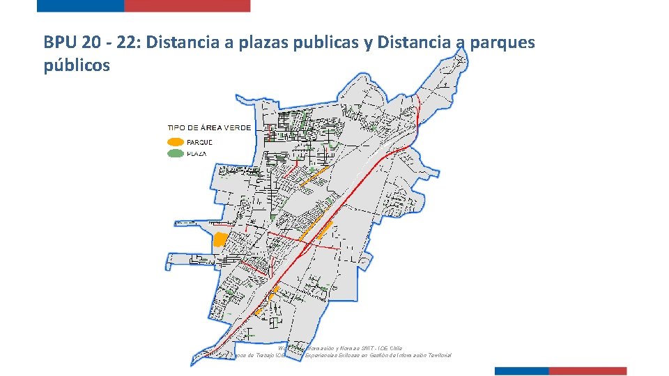 BPU 20 - 22: Distancia a plazas publicas y Distancia a parques públicos Workshop