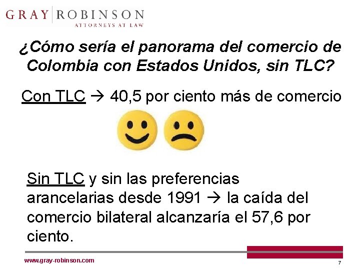 ¿Cómo sería el panorama del comercio de Colombia con Estados Unidos, sin TLC? Con