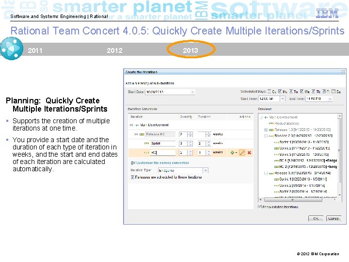 Software and Systems Engineering | Rational Team Concert 4. 0. 5: Quickly Create Multiple