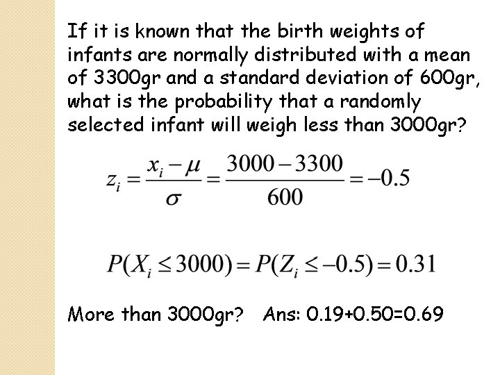 If it is known that the birth weights of infants are normally distributed with