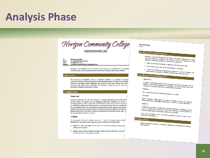 Analysis Phase 18 