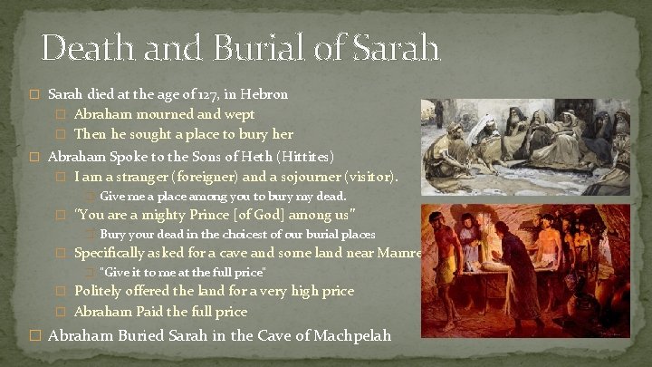 The book of Genesis Lesson 17 Abraham Class
