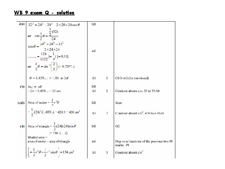 WB 9 exam Q - solution 