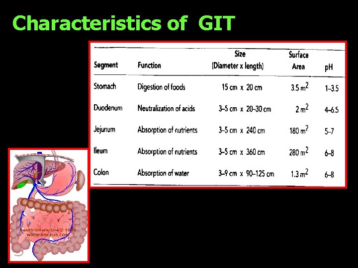 Characteristics of GIT 19 