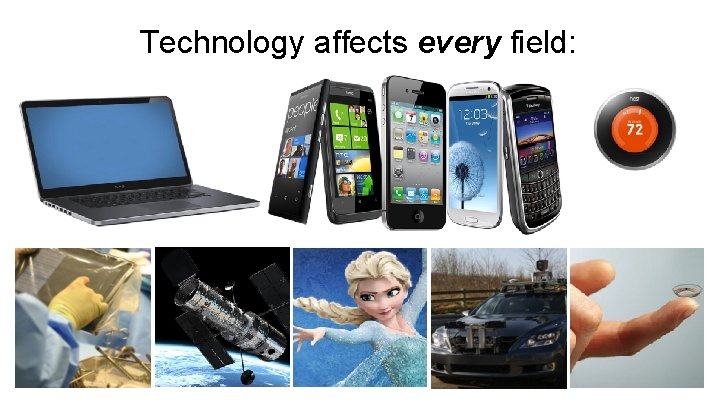 Technology affects every field: 