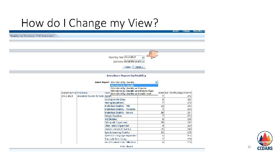 How do I Change my View? 21 
