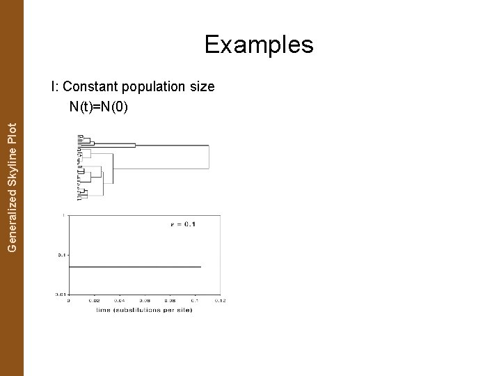 The Coalescent. Generalized and Measurably Evolving Skyline Plot Populations Examples I: Constant population size