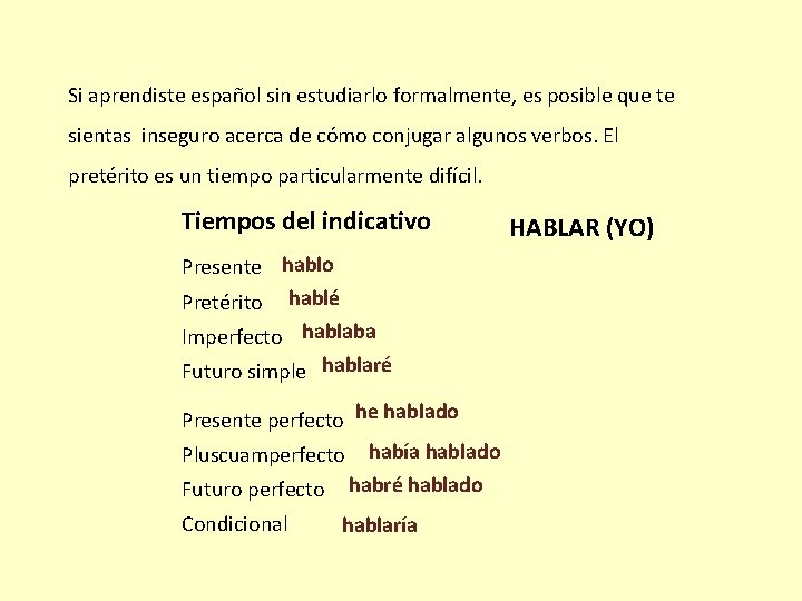 Si aprendiste español sin estudiarlo formalmente, es posible que te sientas inseguro acerca de