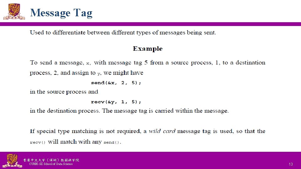 Message Tag 香港中文大学(深圳)数据科学院 CUHK-SZ School of Data Science National Tsing Hua University ® copyright Message Tag 香港中文大学(深圳)数据科学院 CUHK-SZ School of Data Science National Tsing Hua University ® copyright