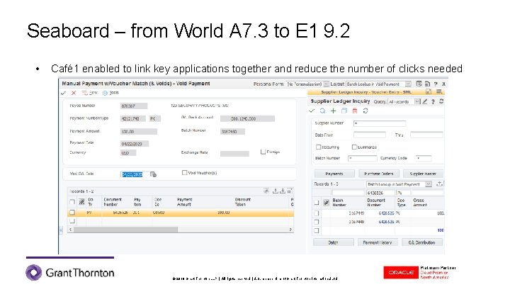 Seaboard – from World A 7. 3 to E 1 9. 2 • Café