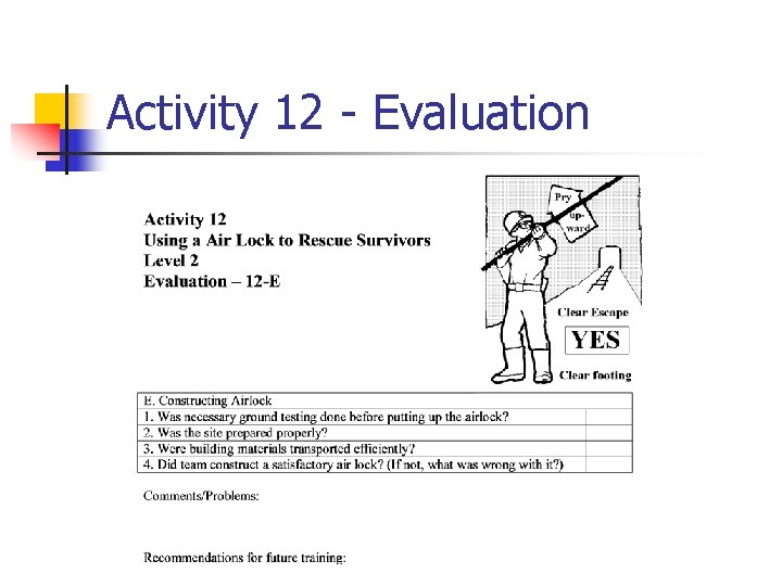 Activity 12 - Evaluation 