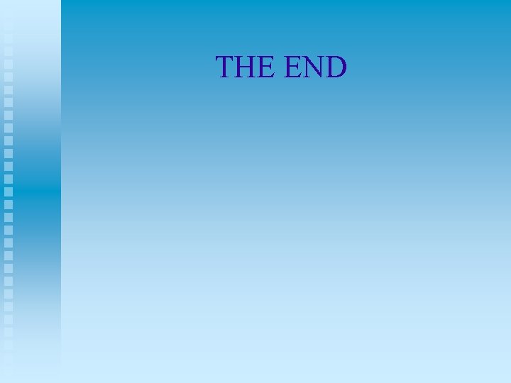 THE END 