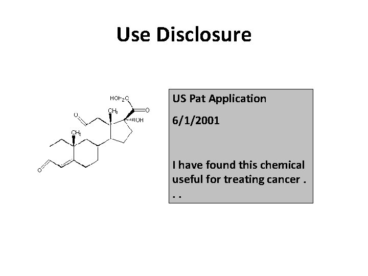 Use Disclosure US Pat Application 6/1/2001 I have found this chemical useful for treating