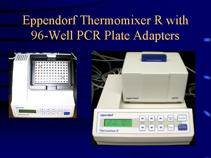 Eppendorf Thermomixer R with 96 -Well PCR Plate Adapters 