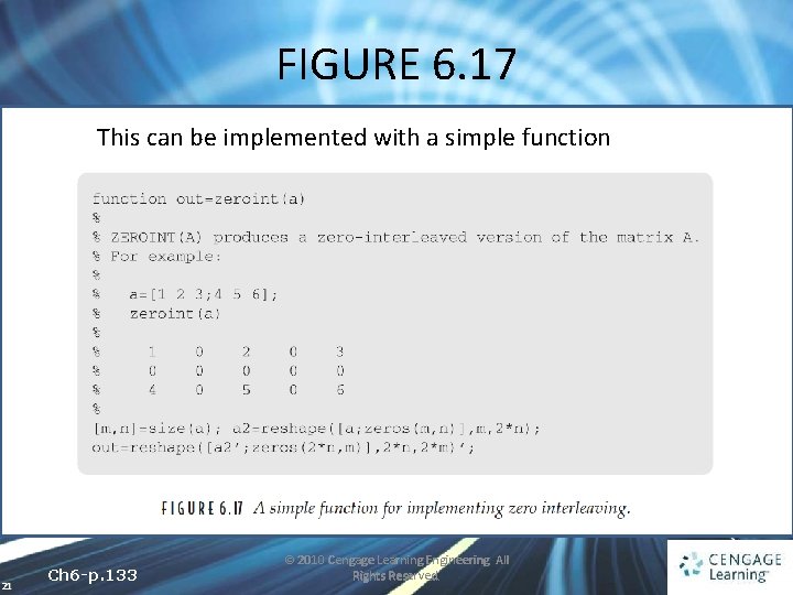 FIGURE 6. 17 This can be implemented with a simple function 21 Ch 6 FIGURE 6. 17 This can be implemented with a simple function 21 Ch 6