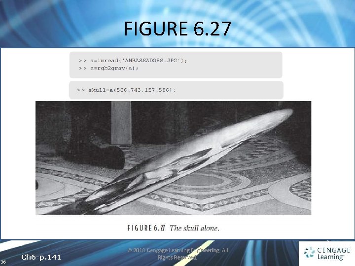 FIGURE 6. 27 36 Ch 6 -p. 141 © 2010 Cengage Learning Engineering. All