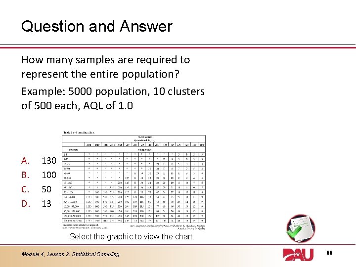 Question and Answer How many samples are required to represent the entire population? Example: