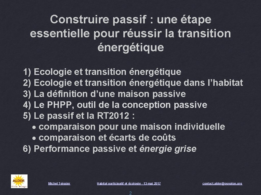 Construire passif : une étape essentielle pour réussir la transition énergétique 1) Ecologie et