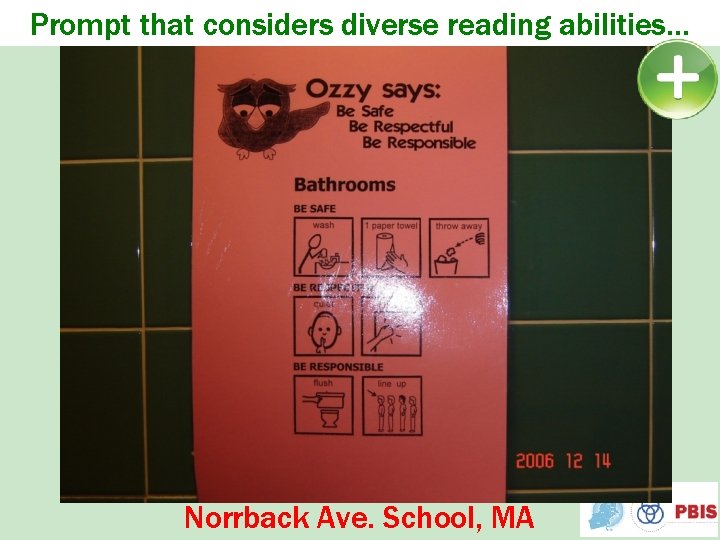 Prompt that considers diverse reading abilities… Norrback Ave. School, MA 