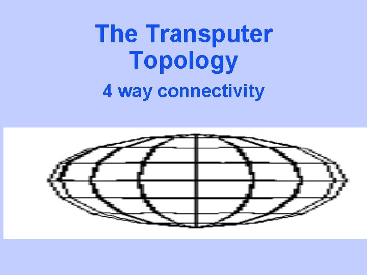 The Transputer Topology 4 way connectivity 