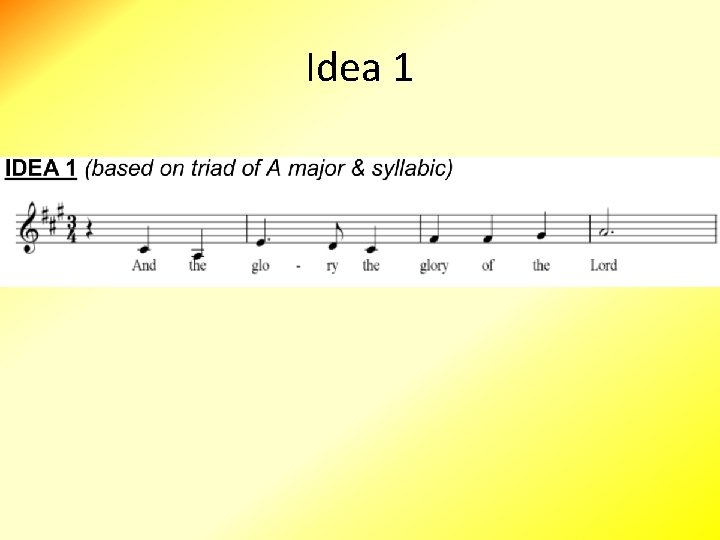 Idea 1 