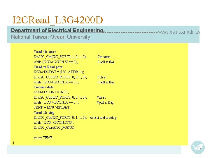 I 2 CRead_L 3 G 4200 D Department of Electrical Engineering, National Taiwan Ocean