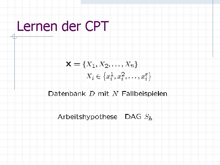 Lernen der CPT 