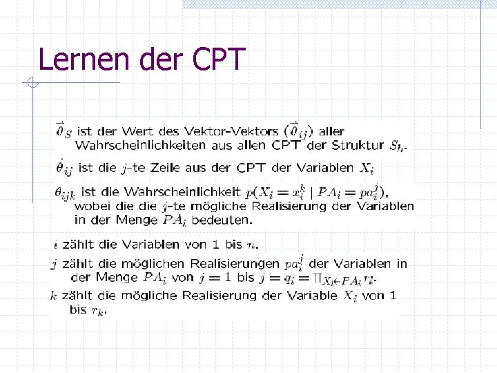 Lernen der CPT 